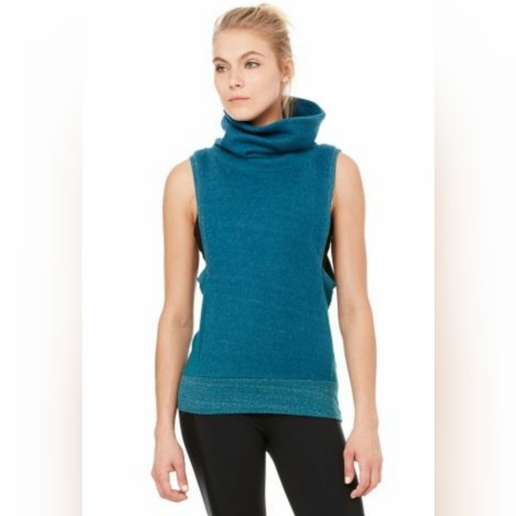 ALO Yoga Tops - NWOT Heather Teal Harlow Tank